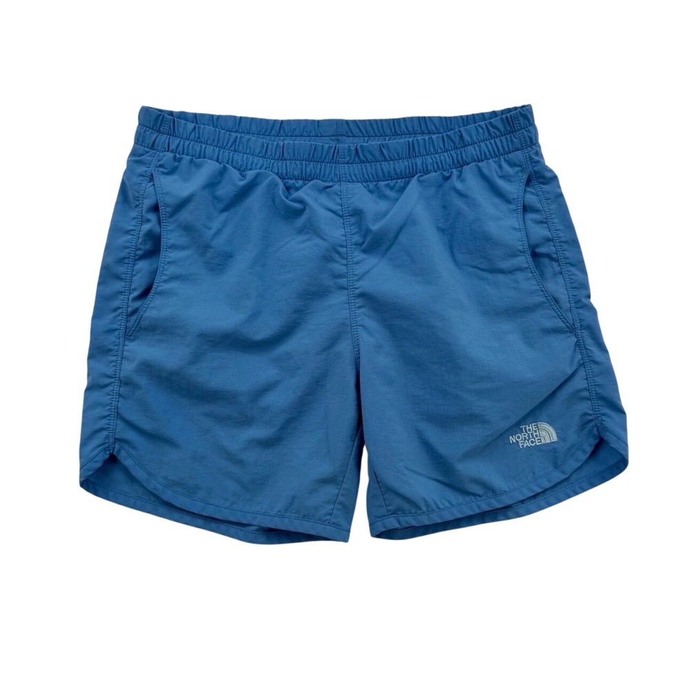 The North Face Shorts Girls XL Blue Excellent Mesh Lined Athletic Running Hiking